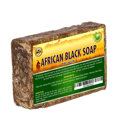 Natürliche Shea Butter Africa Black Bar Seife MSDS 100% für Dull Dry Skin